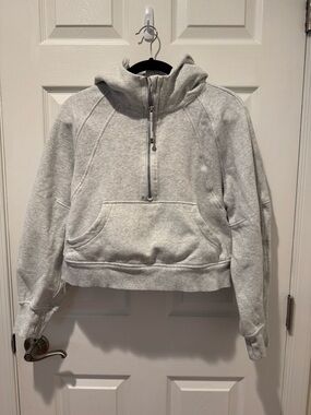 lululemon athletica Light Gray Half-Zip Hoodie